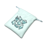 Custom Sublimation Double-sided Suede Jewelry Bag Pouch with Drawstrings