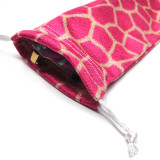 Wholesale Custom Printing  Velvet Jewelry Drawstring Pouch