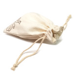 Wholesale eco-friendly cotton drawstring jewelry gift bag