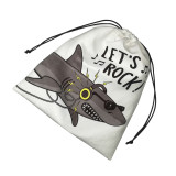 Suede headset bag soft pouch gift packing bag