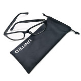 Custom Silk Screen Printed Sun Glasses Drawstring Bag Pouch With Logo