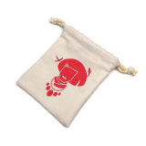 Custom Screen Printed Logo Canvas Drawstring Jewelry Pouch Bag