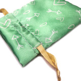 wholesale drawstring gift satin silk pouch bag with customized logo