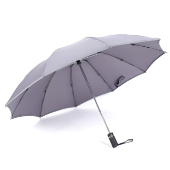 10 Ribs Compact Umbrella With Reflective Safety Strip