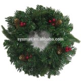 Wholesale holiday decorative PVC Christmas wreath