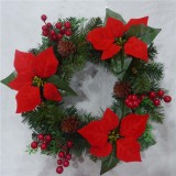 Wholesale holiday decorative PVC Christmas wreath