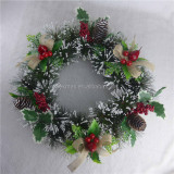 Wholesale holiday decorative PVC Christmas wreath
