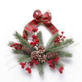 Home and christmas decoration Wholesale PE materials indoor Christmas wreaths