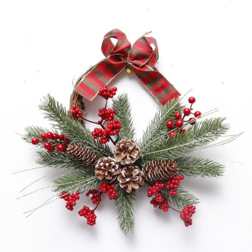 Home and christmas decoration Wholesale PE materials indoor Christmas wreaths