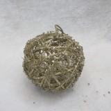 Cost-effective Pine cone ball chic top grade  home decoration handwork christmas rattan ball wreath