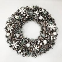 Home Decoration Pinecone Wreath Indoor and Out Door Deco Top Grade Christmas Foam and Natural Pine Cone SY Xmas 1 Color 100boxes
