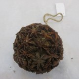 Cost-effective Pine cone ball chic top grade  home decoration handwork christmas rattan ball wreath