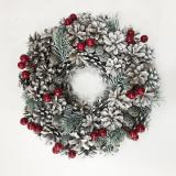 Home Decoration Pinecone Wreath Indoor and Out Door Deco Top Grade Christmas Foam and Natural Pine Cone SY Xmas 1 Color 100boxes