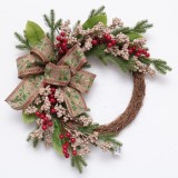 Home decoration wholesale christmas preserved boxwood wreath christmas wreath