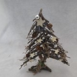 Cost-effective Pine cone ball chic top grade  home decoration handwork christmas rattan ball wreath