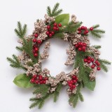 Home decoration wholesale christmas preserved boxwood wreath christmas wreath