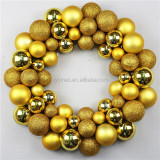 High Quality Christmas Plastic Ball Wreaths For Door Decoration New products