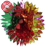 Sunflower PET Christmas tinsel flower garland/Xmas decoration