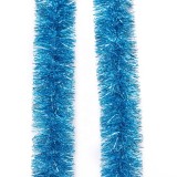 Gold red silvery Purple Green Assorted Color PET tinsel Garland For Christmas Indoor Decoration