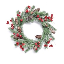 2020 New Design High Quality Christmas PE White Wreath For Holiday Wedding Party Decoration Supplies Hook Ornament Craft Gifts