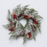 2020 New Design High Quality Christmas PE White Wreath For Holiday Wedding Party Decoration Supplies Hook Ornament Craft Gifts