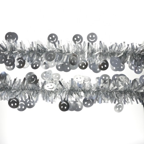 Sliver Christmas Tinsel Garland for Christmas decoration Happy New year