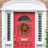 Luxury Decorated Christmas Wreath artificial Flower Wreath with berries
