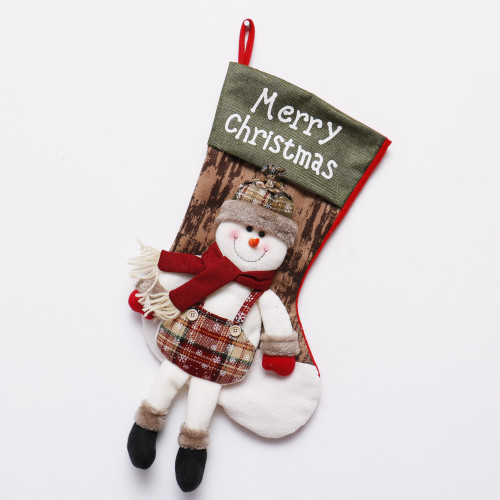 Best selling and popular snowman design Christmas stocking