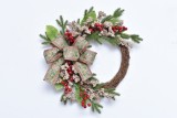 2020 New Design High Quality Christmas PE White Wreath For Holiday Wedding Party Decoration Supplies Hook Ornament Craft Gifts