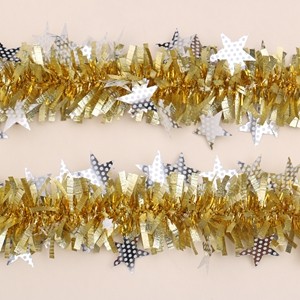 2meters Red PET Christmas Tinsel Garland