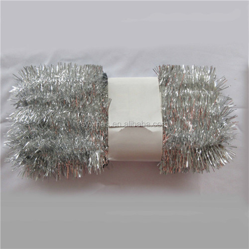Silver PET Christmas Tinsel Garland