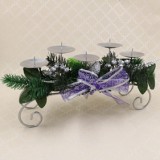 wonderful Christmas decorative pine cone candle holder