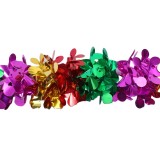 Hot Sale Party Decoration Color Mixed Ball Flower Christmas Hanging Tinsel Garland Wedding Decoration