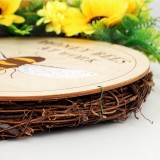 2021 New Design Quality Bees Semi Ring Wreath For Holiday Wedding Party halloween Decoration Supplies Ornament Craft Gifts