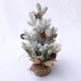 35cm height Luxury wholesale mini table top Christmas PE tree with snow