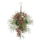 New artificial PE Christmas hanging decoration for indoor and outdoor