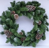 Outdoor/indoor wreath with light christmas decoration home ornaments