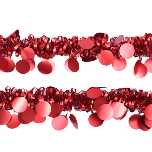 Xmas tinsel for Xmas indoor and outdoor decoration