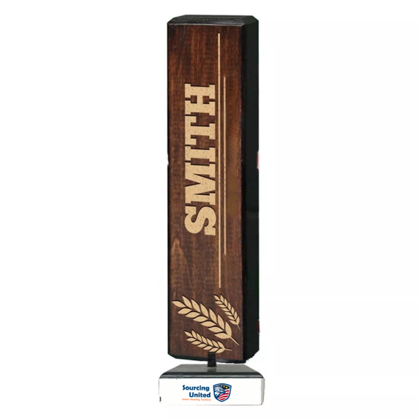 custom design smith wooden  beer tap handle