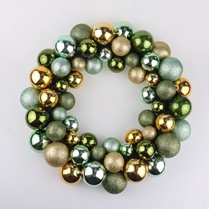 33 cm diameter artificial Christmas ball wreath hanging door decoration