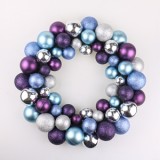 33 cm diameter artificial Christmas ball wreath hanging door decoration