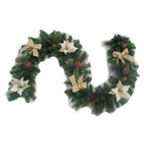 Artificial Christmas Garland with snowflake decorated hot sell 200cm