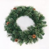 Hot Sales Decorative Artificial Festival white snow decoration wreath