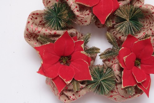2020 New Design High Quality Christmas PE White Wreath For Holiday Wedding Party Decoration Supplies Hook Ornament Craft Gifts