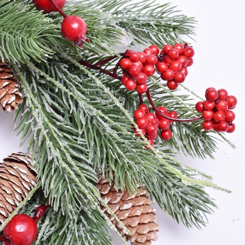 2020 New Design High Quality Christmas PE White Wreath For Holiday Wedding Party Decoration Supplies Hook Ornament Craft Gifts