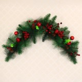 Longhorn shape Christmas Ornament Swag Wreath Door Mount Teardrop Swag Wreath Outdoor Hanging Wall Decoration