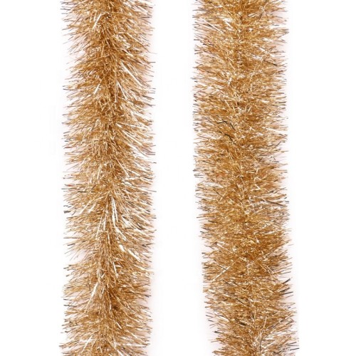 Gold Color PET tinsel Garland For Christmas Indoor Decoration