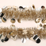 Hanging Holiday Tinsel Garland/ Christmas Decorations Garland Christmas Superior Ornament Christamas Home Decoration Gold CN;ZHE