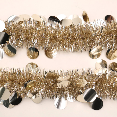 Hanging Holiday Tinsel Garland/ Christmas Decorations Garland Christmas Superior Ornament Christamas Home Decoration Gold CN;ZHE