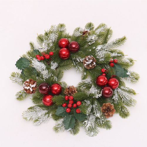 2021 BSCI Christmas wreath supplier  wholesale decorative Christmas wreath decoration